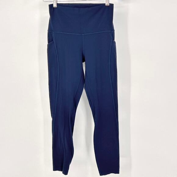 Lululemon Leggings Womens Align Pants w/ Pockets 25” Athleisure True Navy Size 6 - Picture 5 of 8